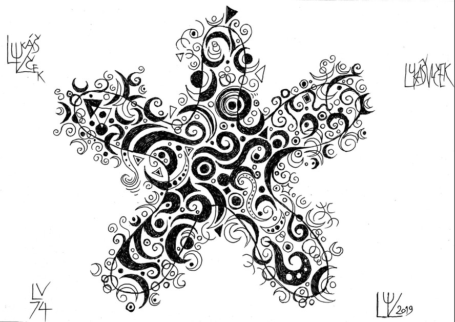 Místo ve tvaru mořské hvězdice / Place in shape of starfish